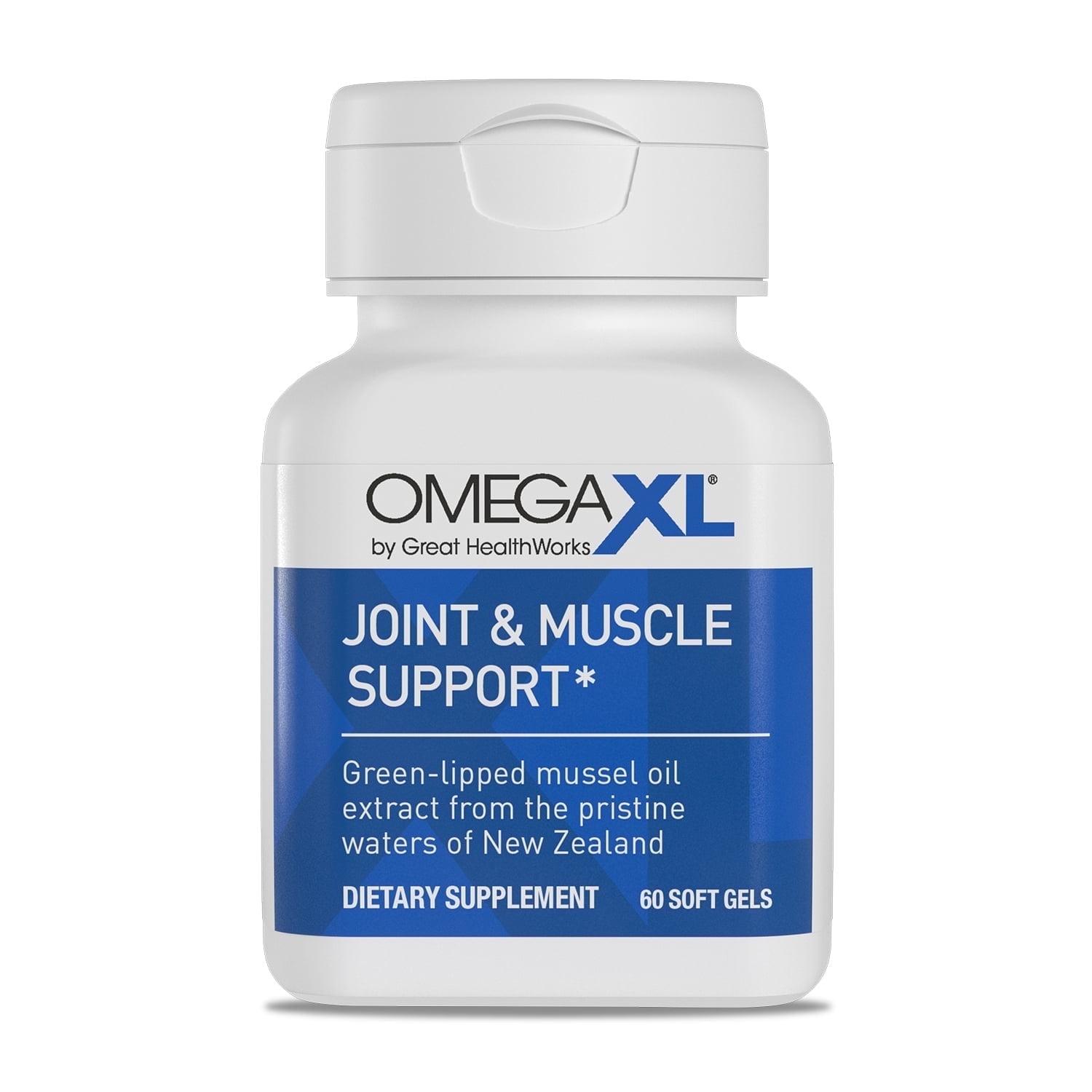 OmegaXL Joint & Muscle Support Green-Lipped Mussel Oil Soft Gels