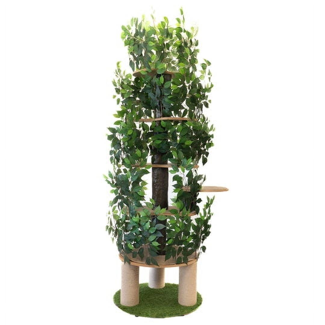 On2 Pets 7Ft Cat Tree Tower with Scratching Posts & Multi-Level Perches