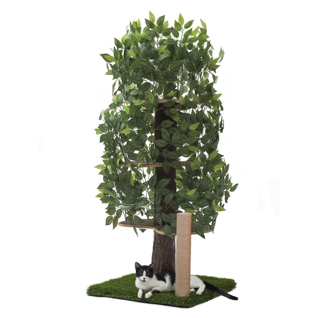 Green Multi-Level Cat Tree House with Scratching Post