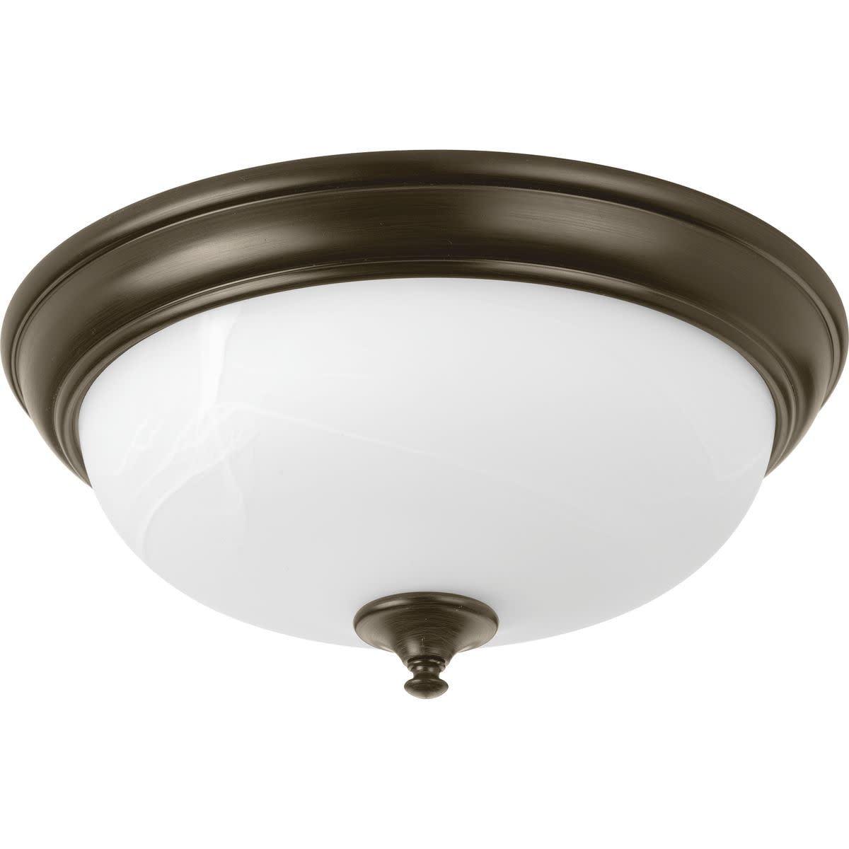 Progress Lighting P350003-Led Led Alabaster Light 15" Wide Integrated Led Flush Mount