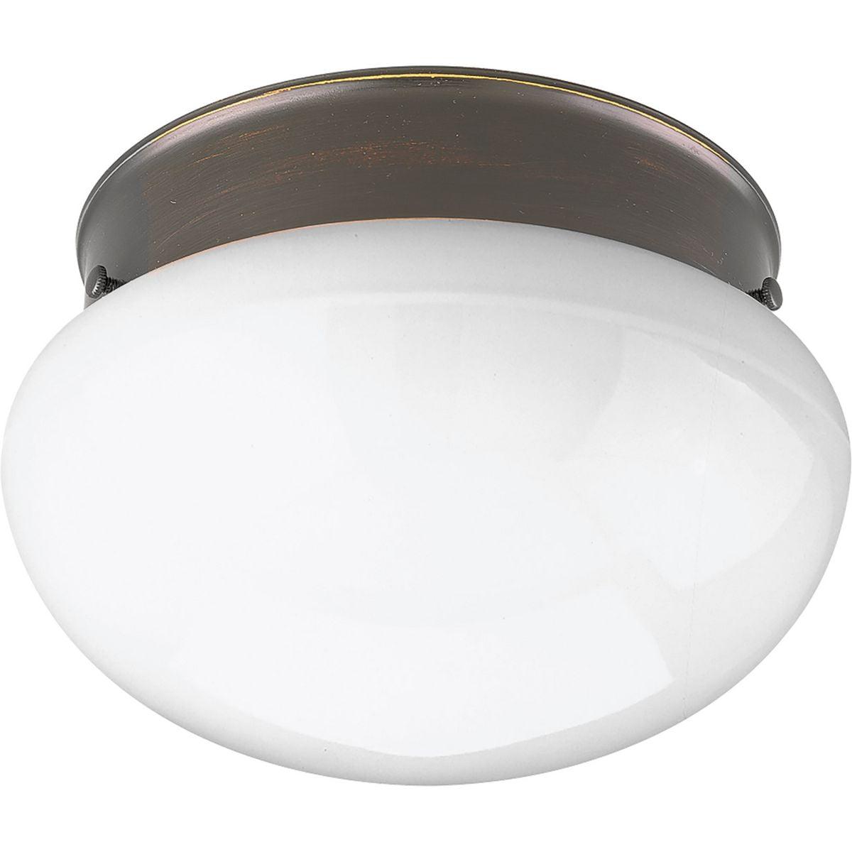 Progress Lighting P3408 Fitter 1 Light 7-1/2" Wide Flush Mount Bowl Ceiling Fixture -