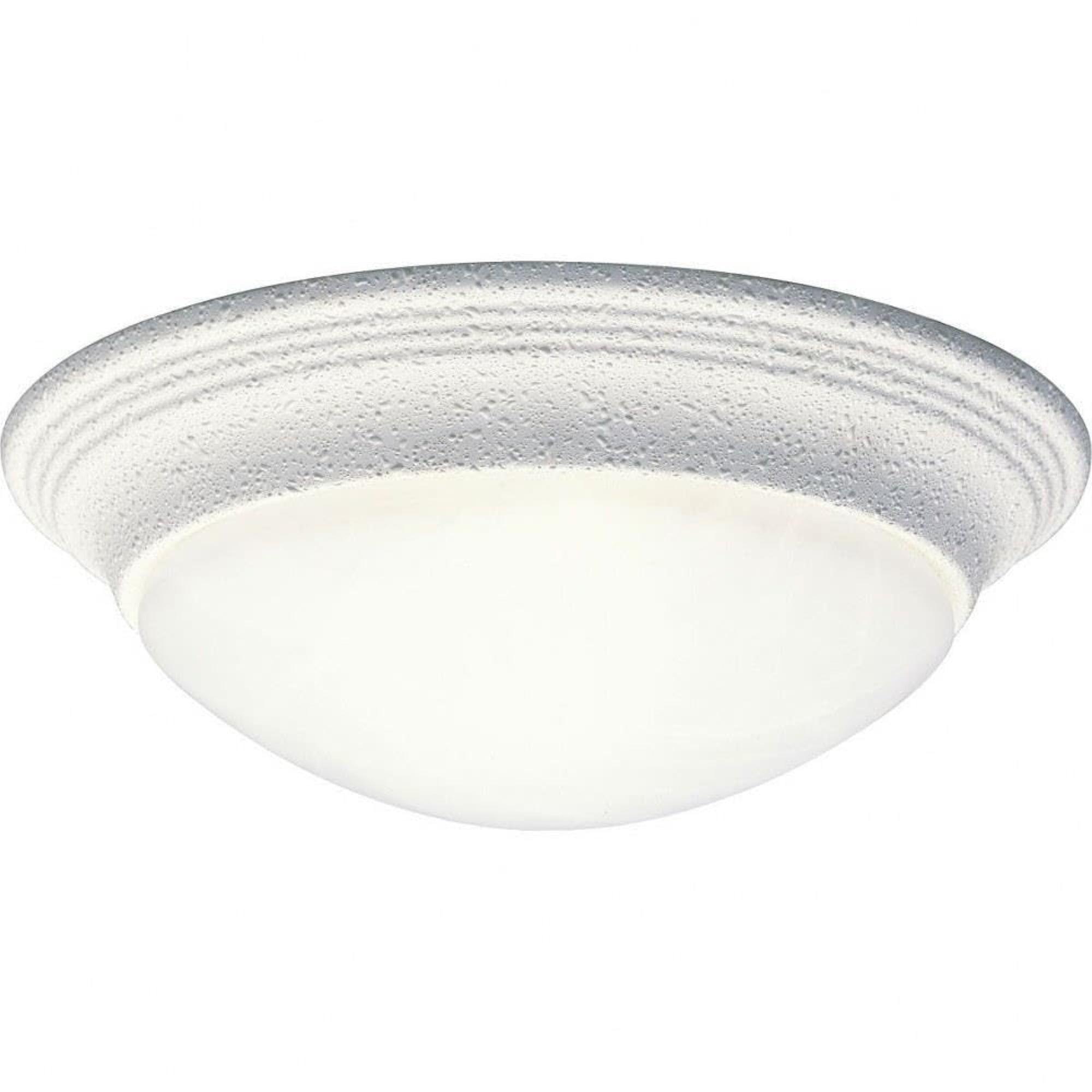 Progress Lighting Carriage Classics 1-Light Flush Mount, Antique Bronze, Etched Alabaster Glass