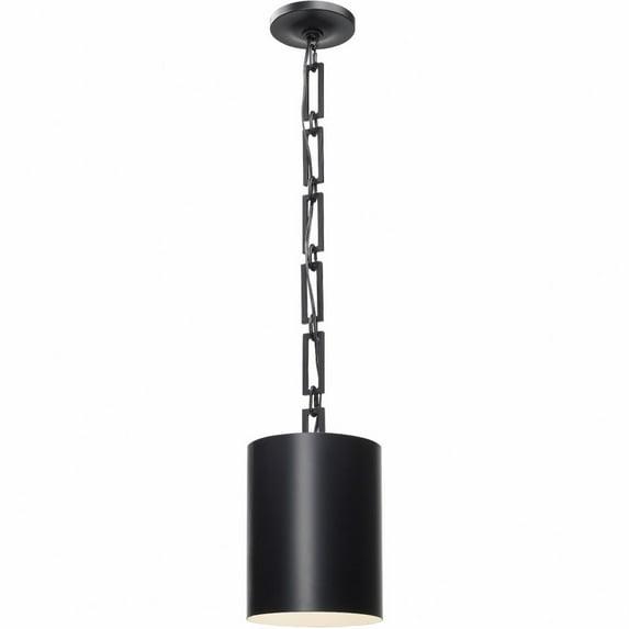 Crystorama Lighting Alston 1 - Light Chandelier in  Matte Black/White