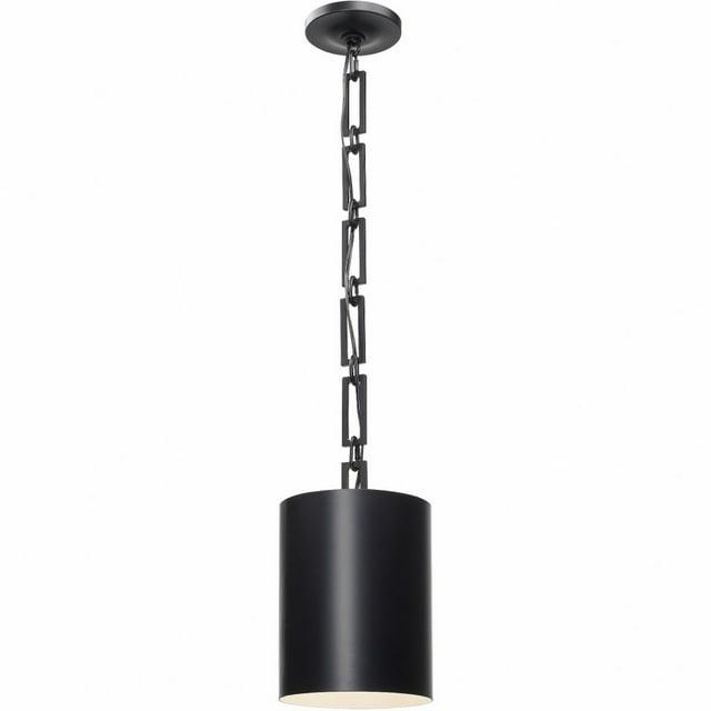Crystorama Lighting Alston 1 - Light Chandelier in  Matte Black/White