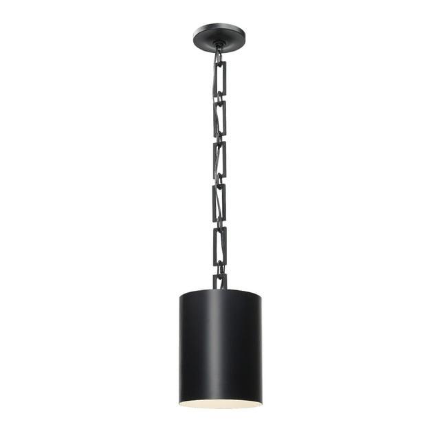 Crystorama Lighting Alston 1 - Light Chandelier in  Matte Black/White