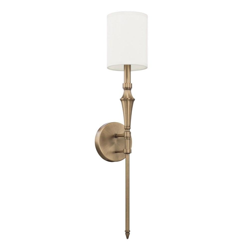 Capital Lighting Amelia 1 - Light Wall Light in  Aged Brass