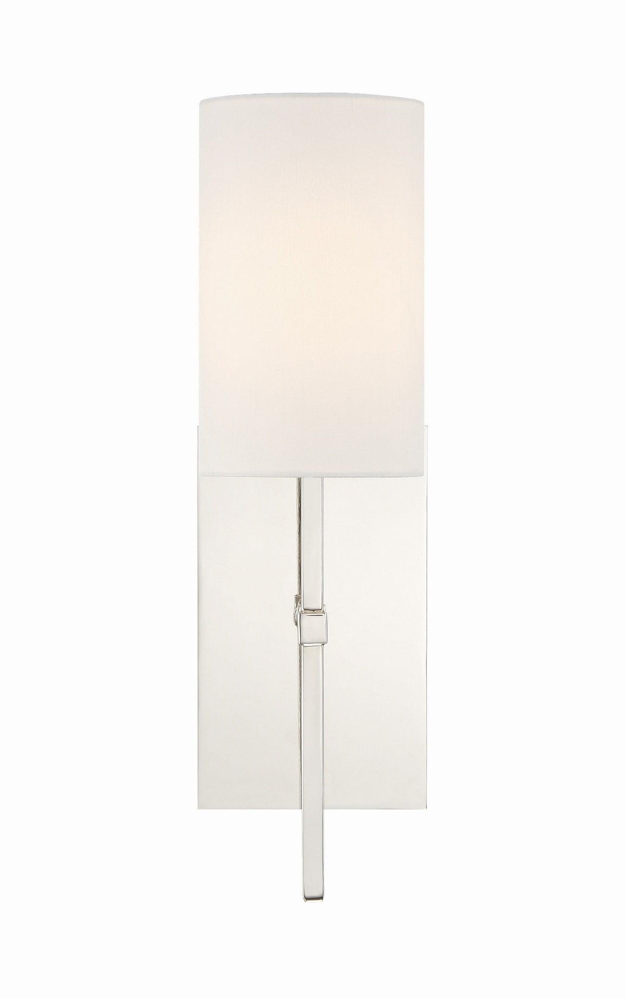 VER-241-PN-Crystorama Lighting-Veronica - One Light Wall Sconce-Polished Nickel Finish