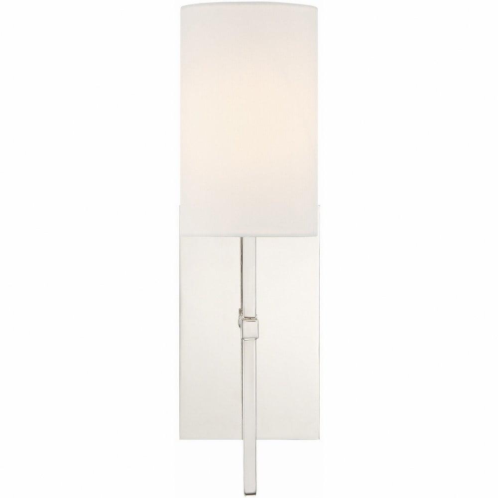 VER-241-PN-Crystorama Lighting-Veronica - One Light Wall Sconce-Polished Nickel Finish