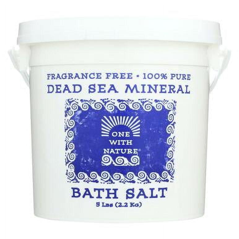 Fragrance-Free Organic Dead Sea Mineral Bath Salt, 5 lbs