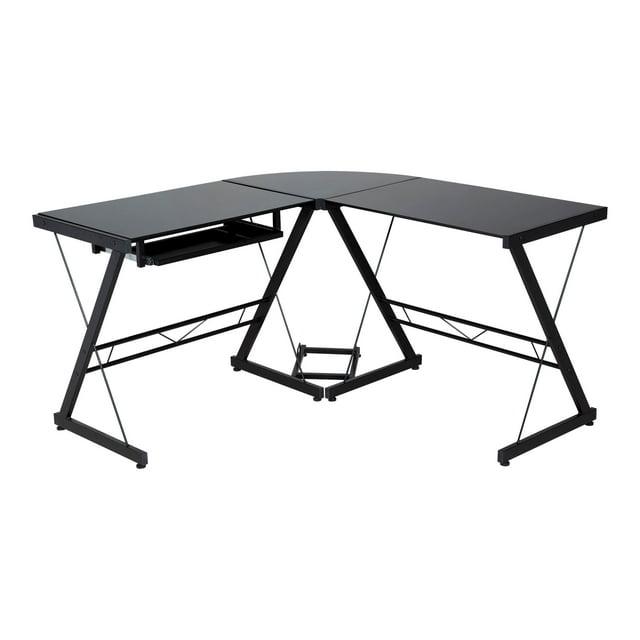 OneSpace - Table - L-shaped - black - black base