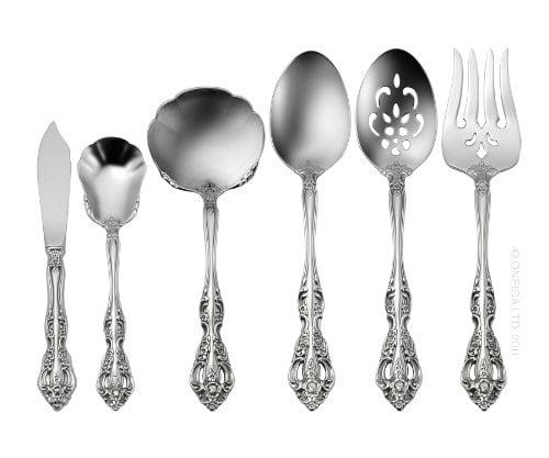 Michelangelo Ornate Stainless Steel 6-Piece Flatware Serving Set