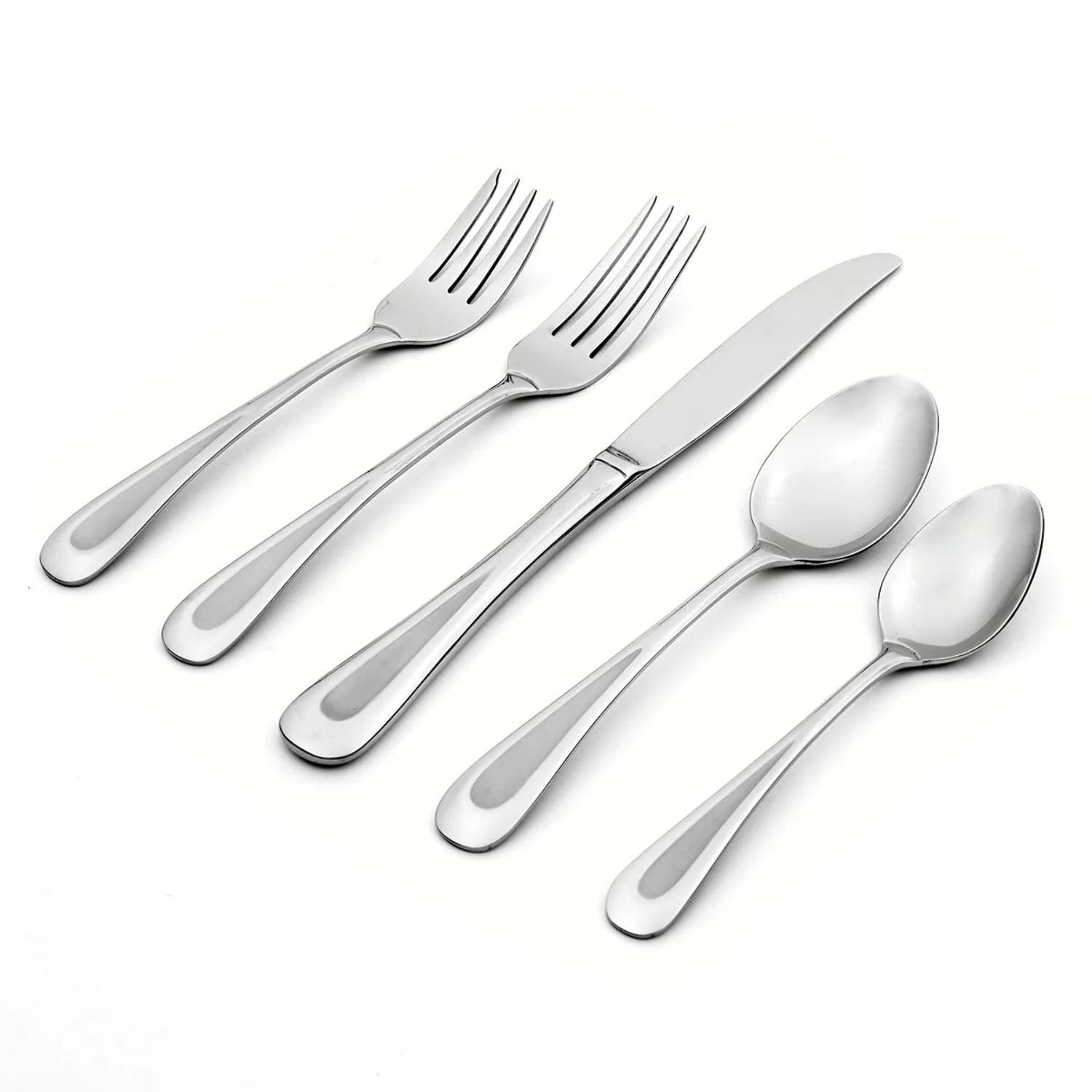 Satin Sand Dune 20-Piece Stainless Steel Flatware Set