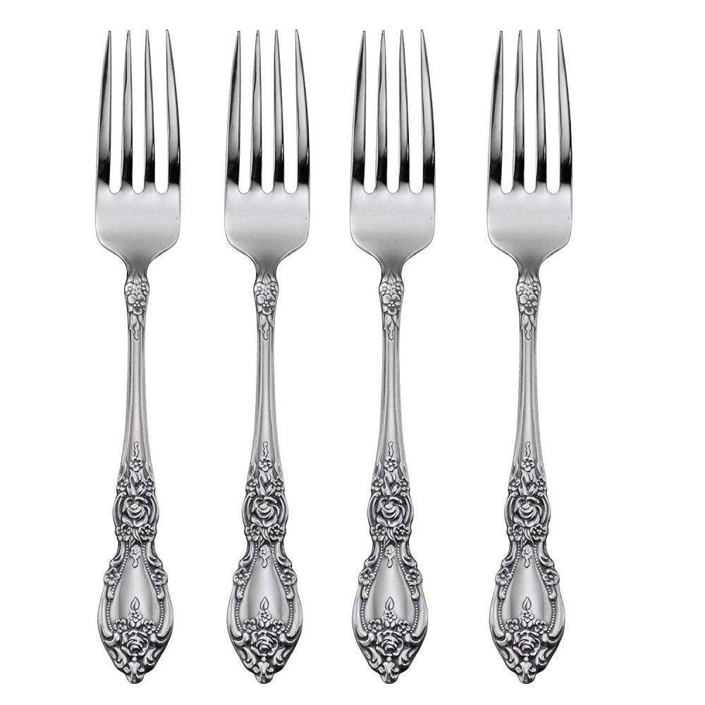 Oneida Ornate Mirrored Stainless Steel Dinner Fork Set