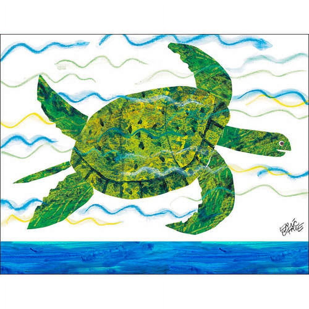 Oopsy Daisy's Eric Carle's Sea Turtle Canvas Wall Art, Size 18x14