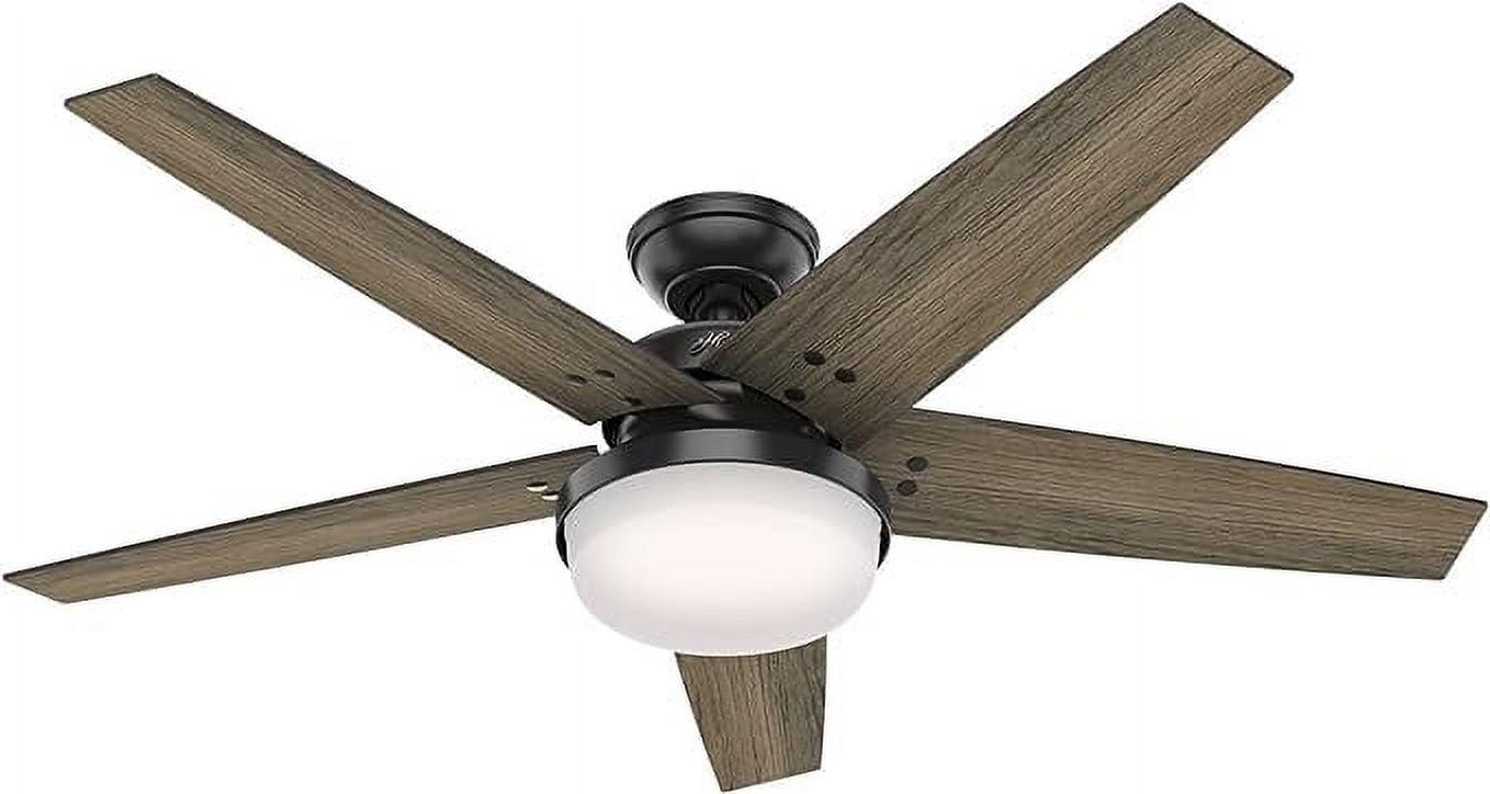 Open Box Hunter Brenham 52" Indoor Ceiling Fan With LED 50033 - Matte Black