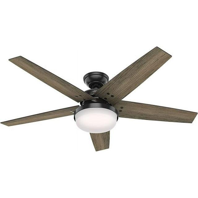 Open Box Hunter Brenham 52" Indoor Ceiling Fan With LED 50033 - Matte Black