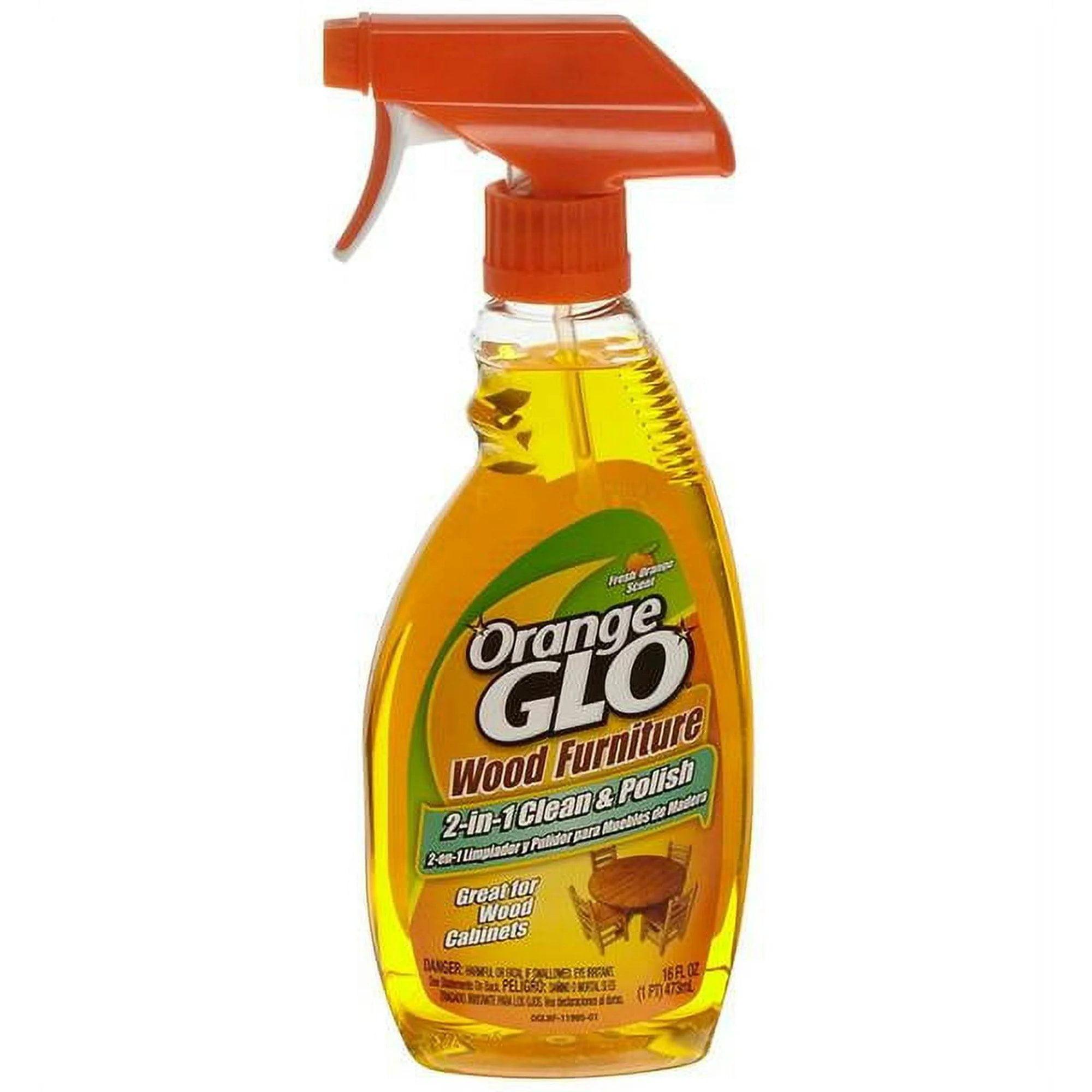 Orange Glo Wood Furniture 2-in-1 Clean & Polish Spray, 16 oz.