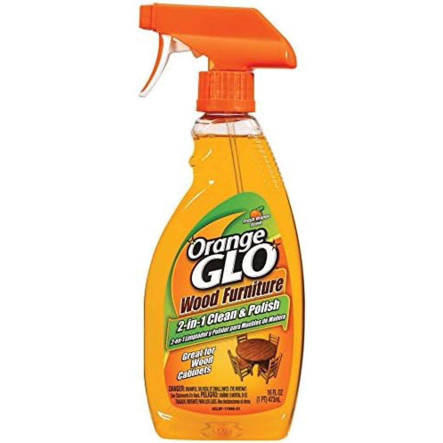 Orange Glo Wood Furniture 2-in-1 Clean & Polish Spray, 16 oz.