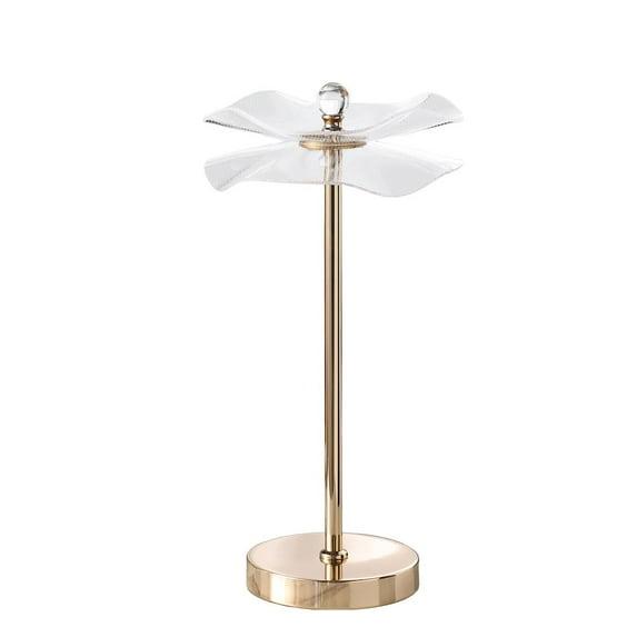 Ore International 17.5" H 3W Led Acrylic Copper Gold Luminaire Table Lamp