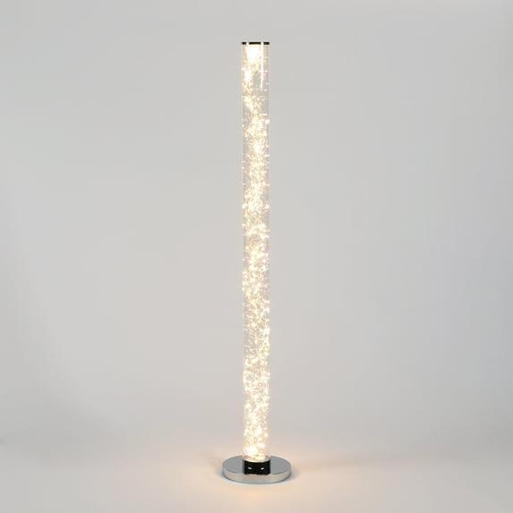 Minari 51" White LED Rope Column Floor Lamp