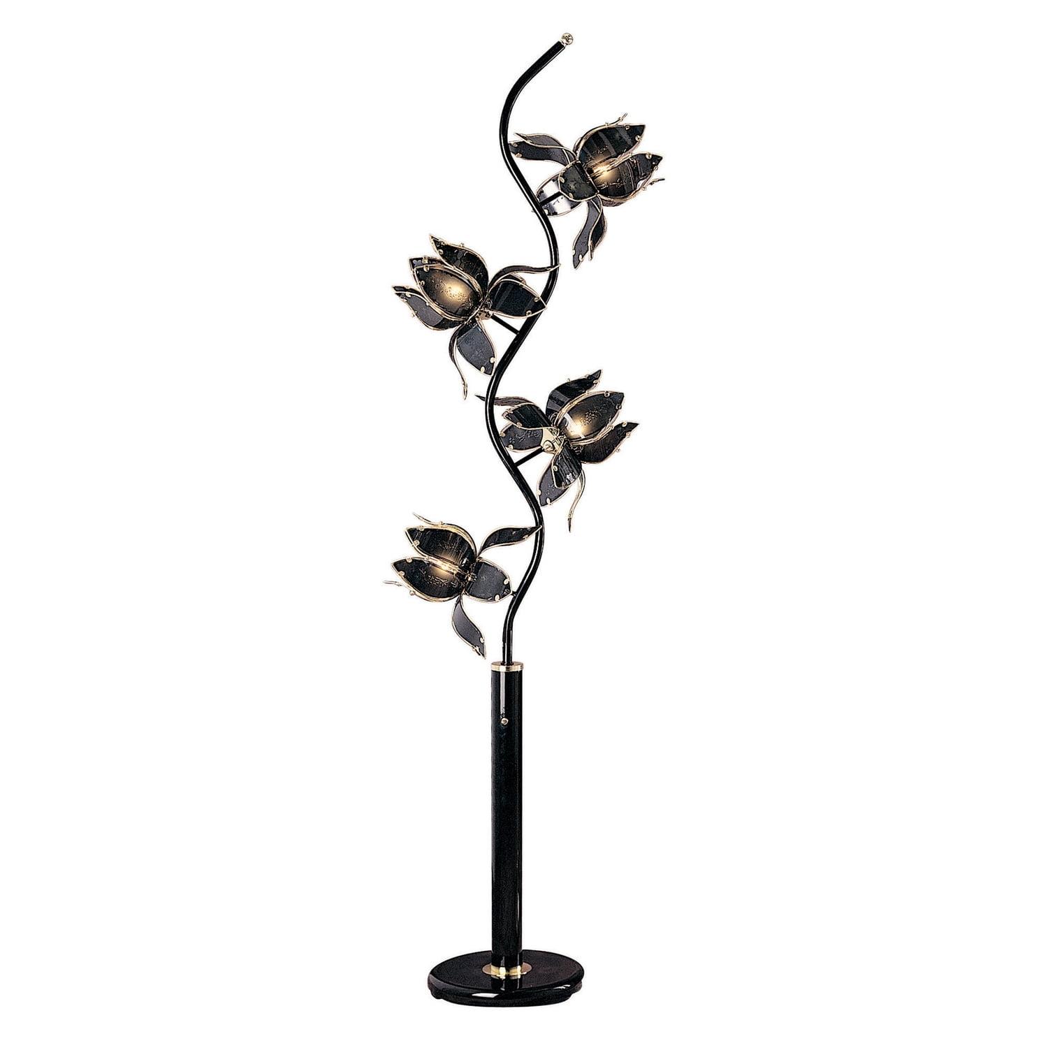 Elegant Black Metal Floor Lamp with Contemporary Design