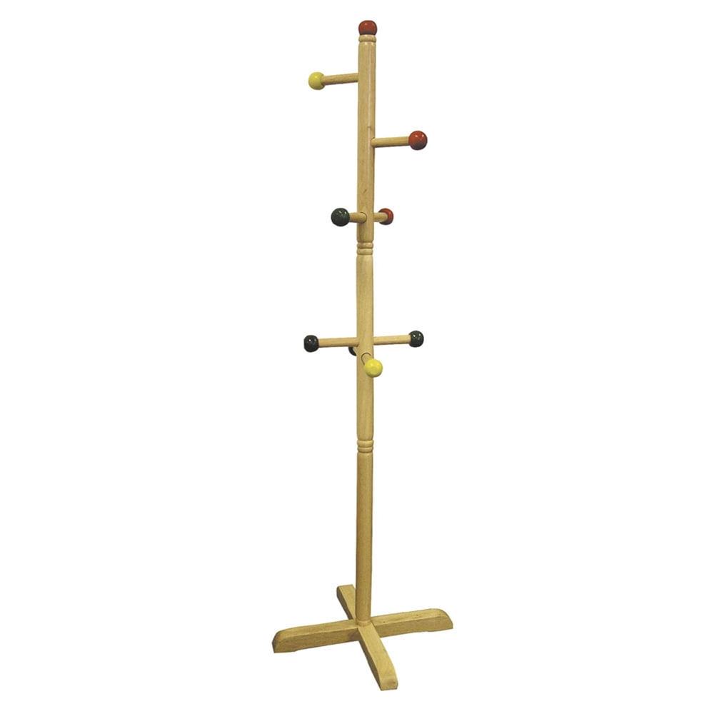 Ore International Kids’ Primary-Color 8-Peg Coat Rack