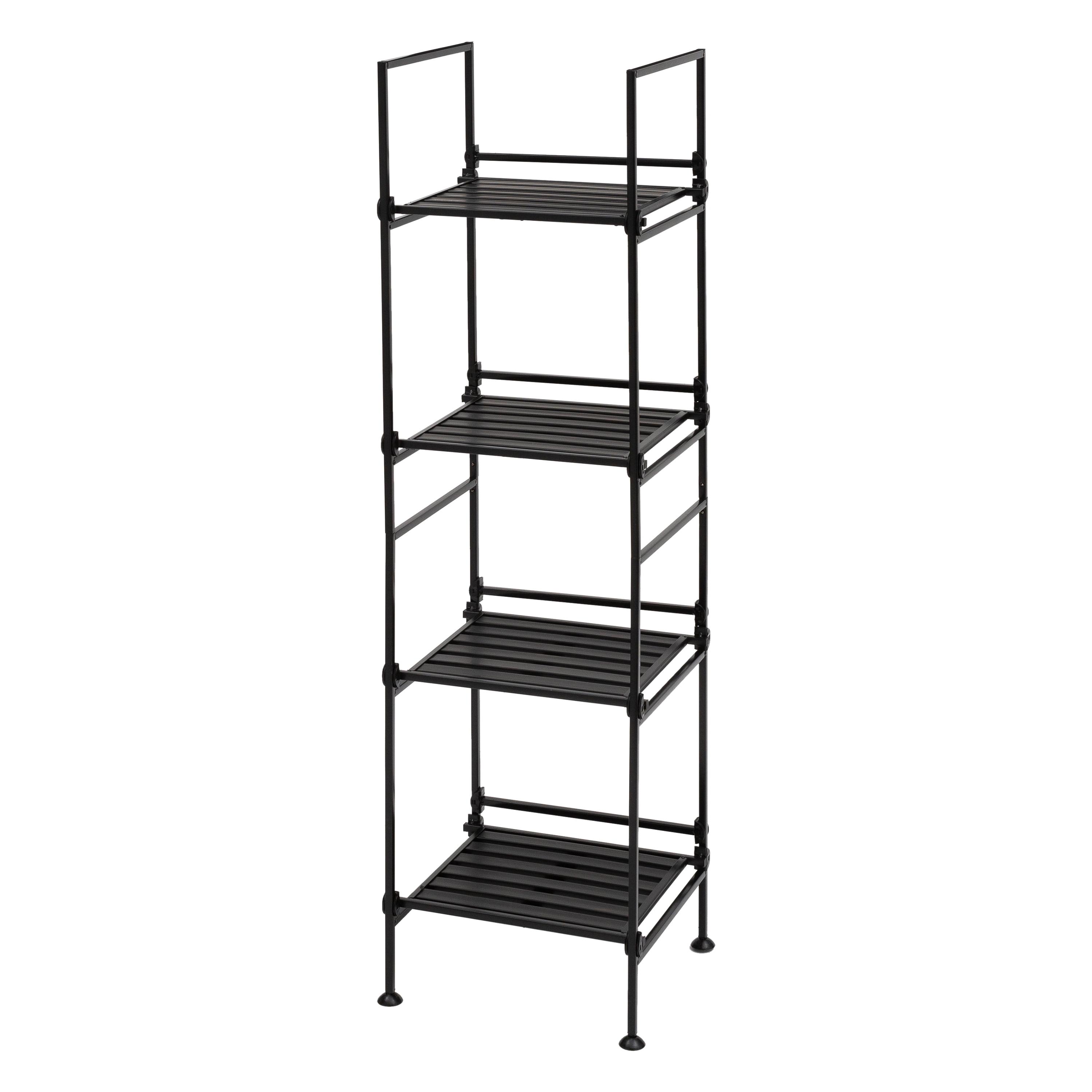 Espresso Etagere 4-Tier Bookcase for Chic Storage