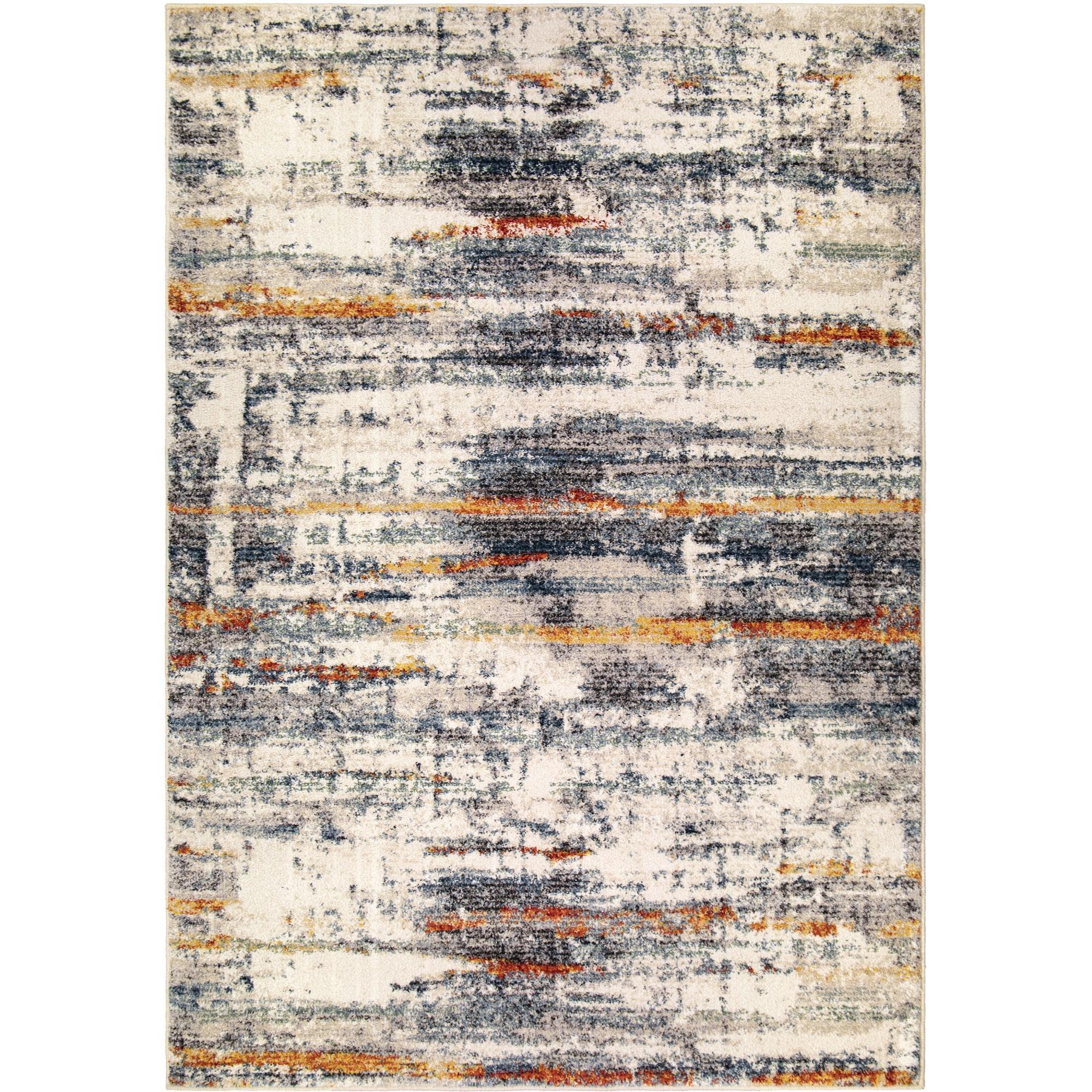 Ebb & Flow Multi-Color Abstract 5'3" x 7'6" Area Rug