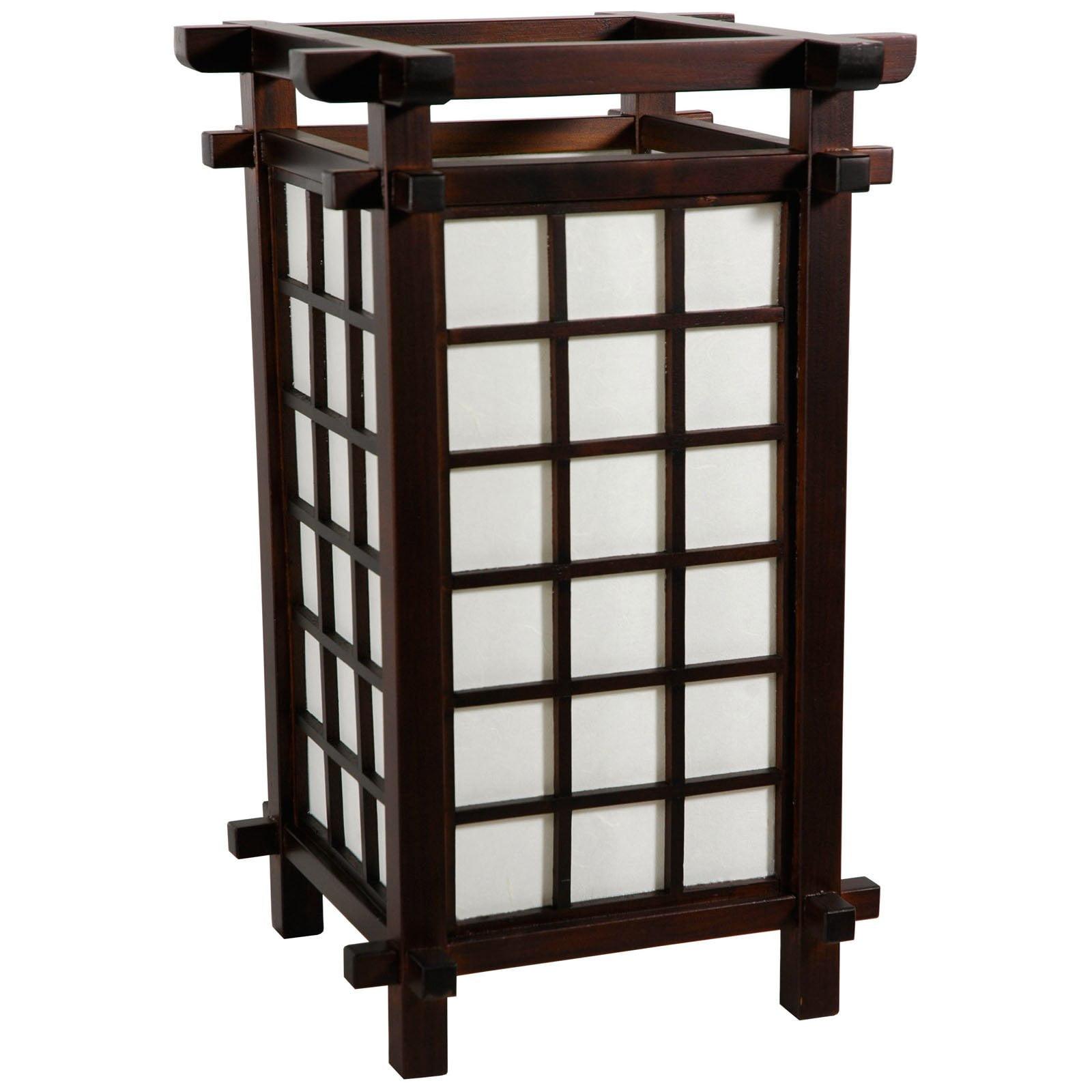 Oriental Furniture 17" Ido Lamp, Japanese, Table lamp, Asian design, Bedroom, Living room, Studies