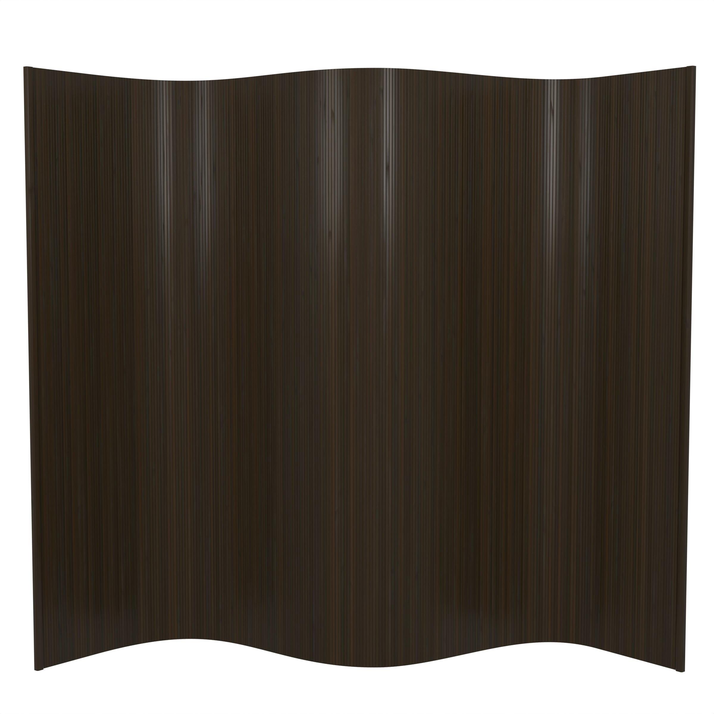 6 ft. Tall Bamboo Wave Screen - Dark Mocha