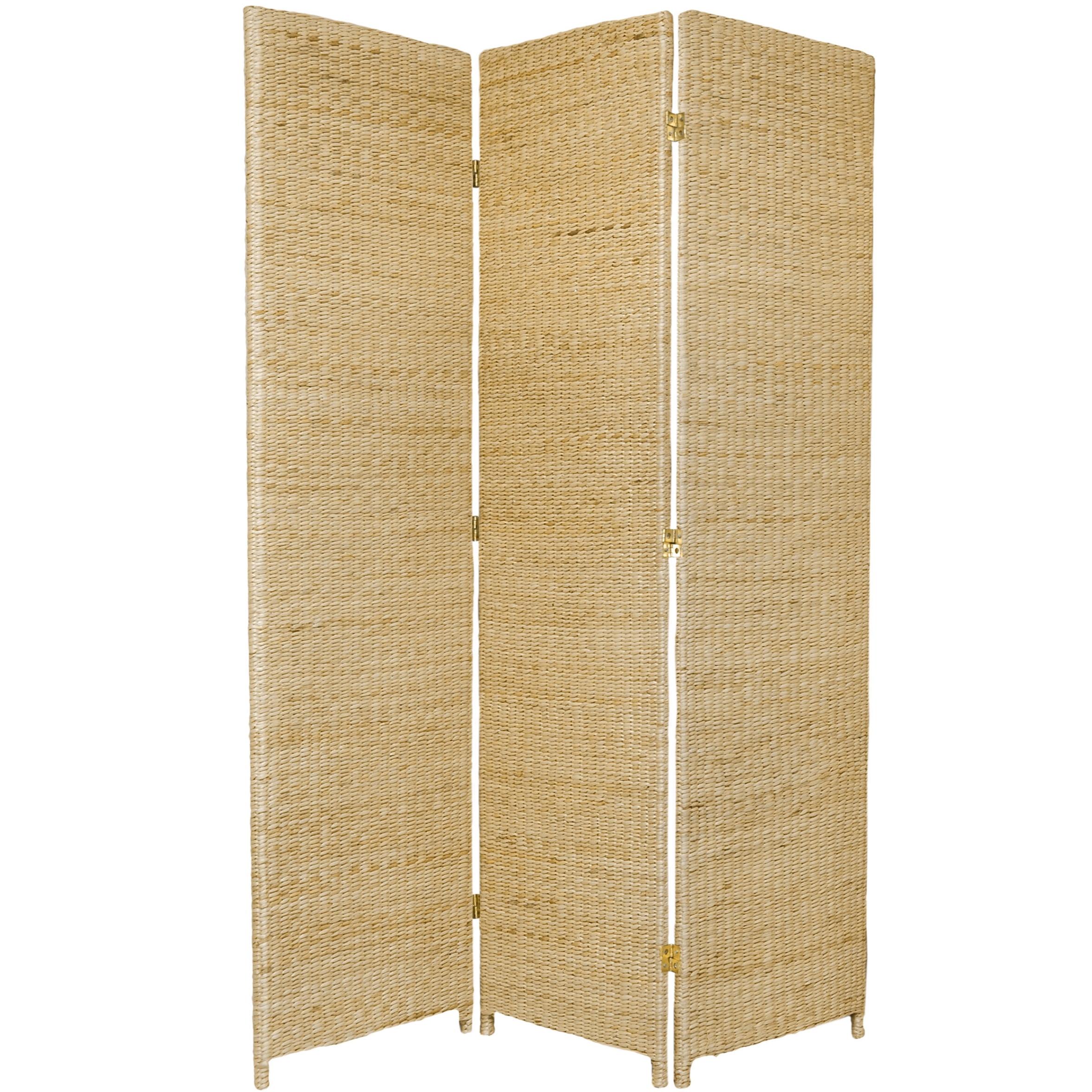Highland Dunes Fickes 53" W x 71" H Woven Rushes Folding Room Divider