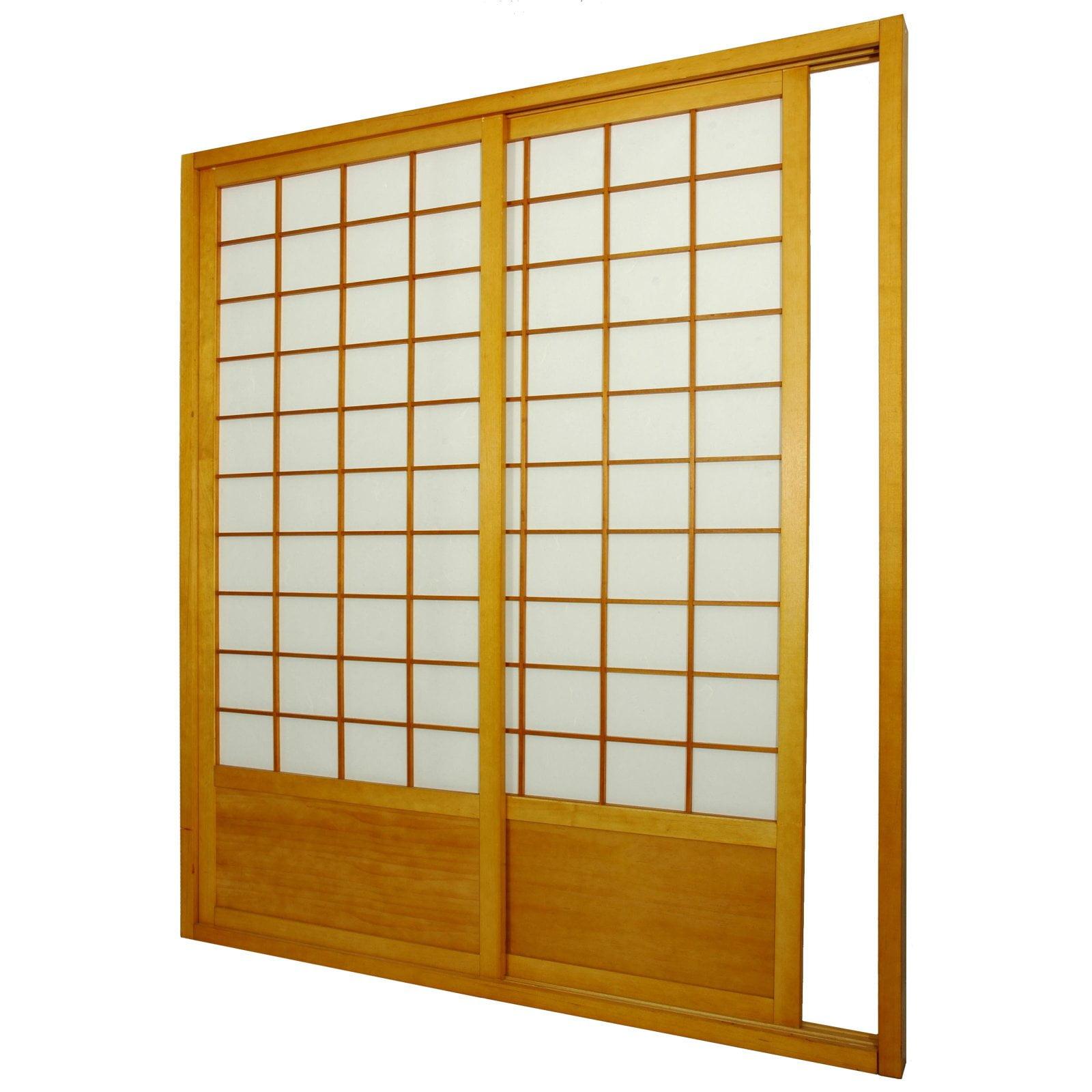 Zen Shoji Sliding Door Kit with Rice Paper Panels