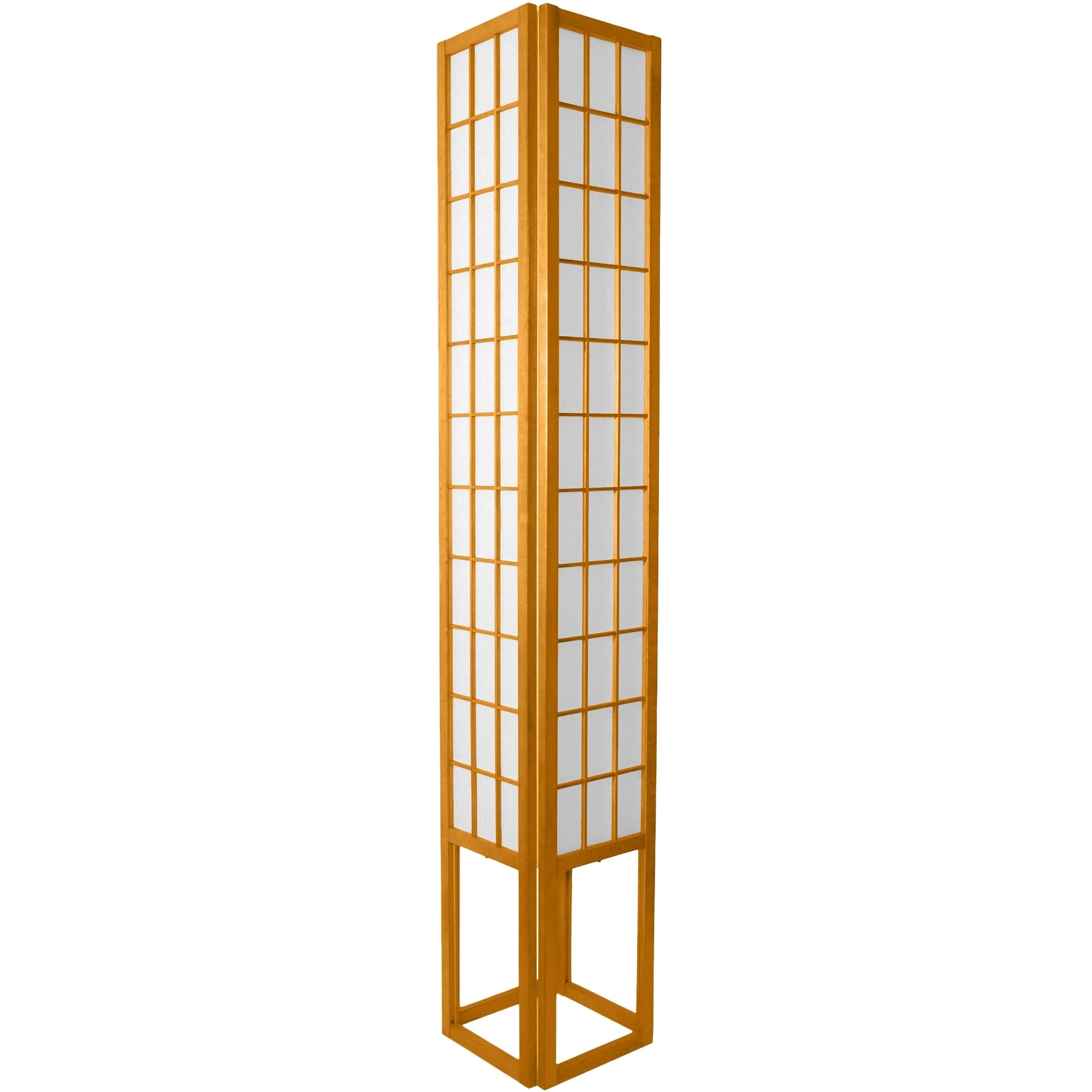 Oriental Furniture 72" Window Pane Shoji Lamp