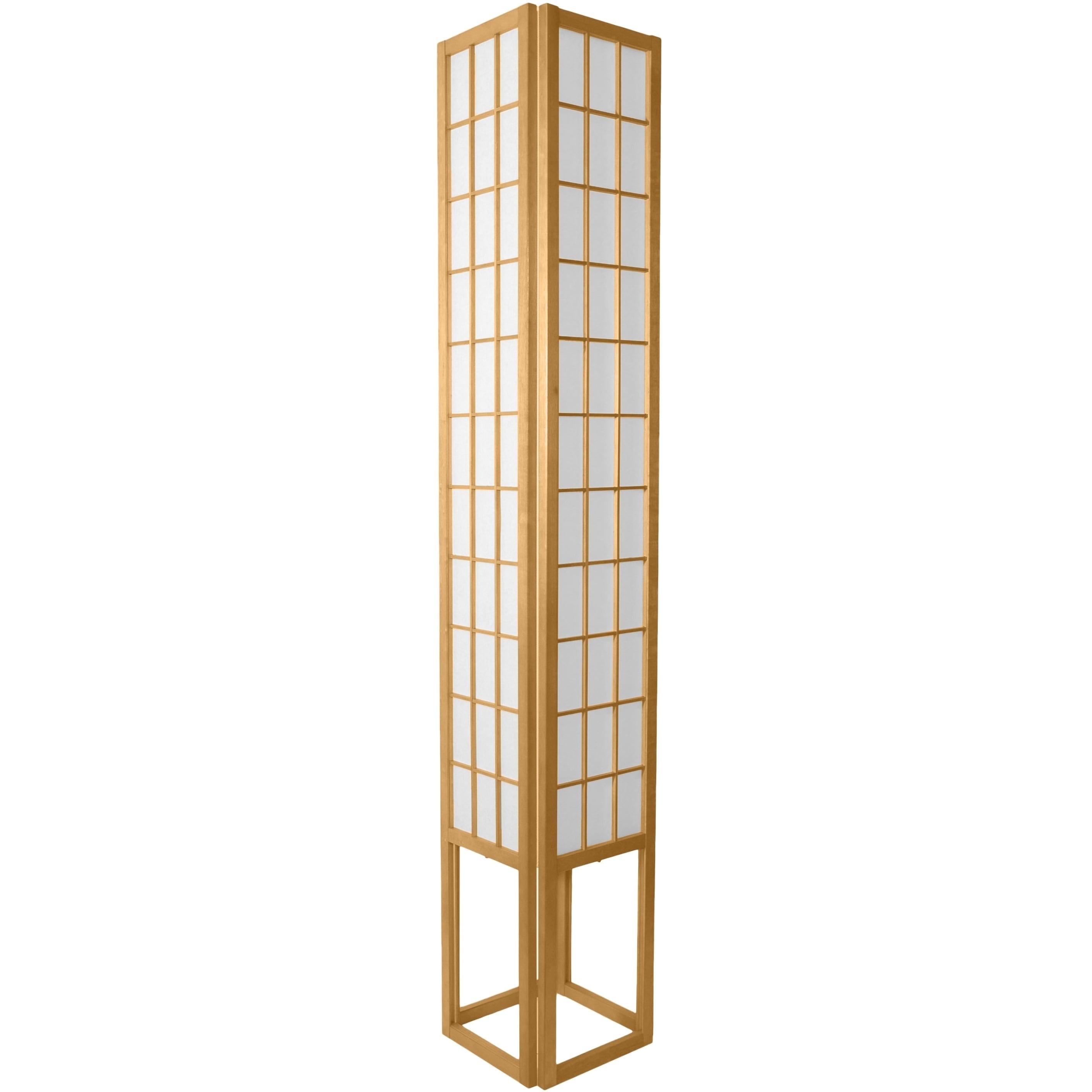 Oriental Furniture 72" Window Pane Shoji Lamp