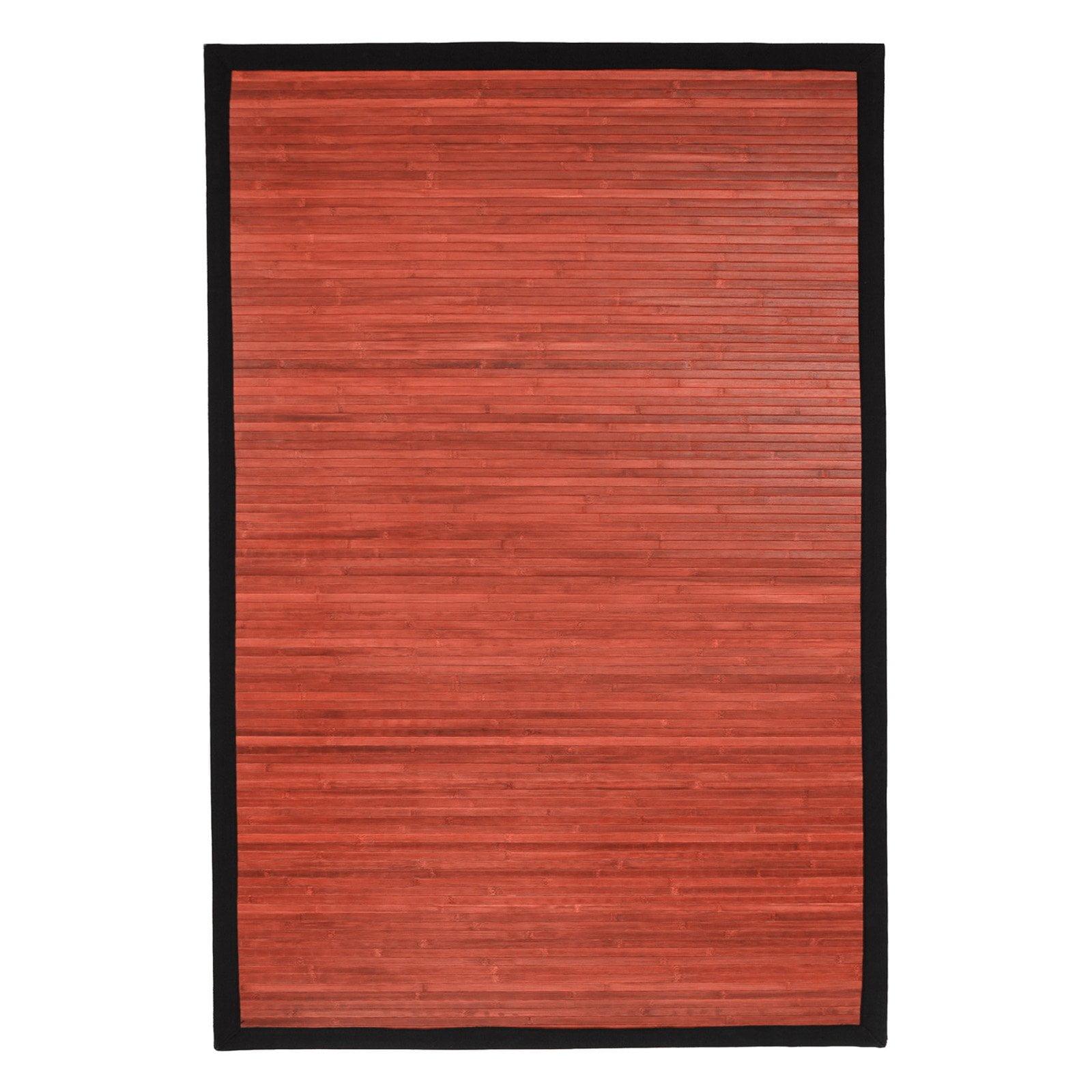 Oriental Elegance Mahogany Bamboo 5' x 8' Kids Area Rug