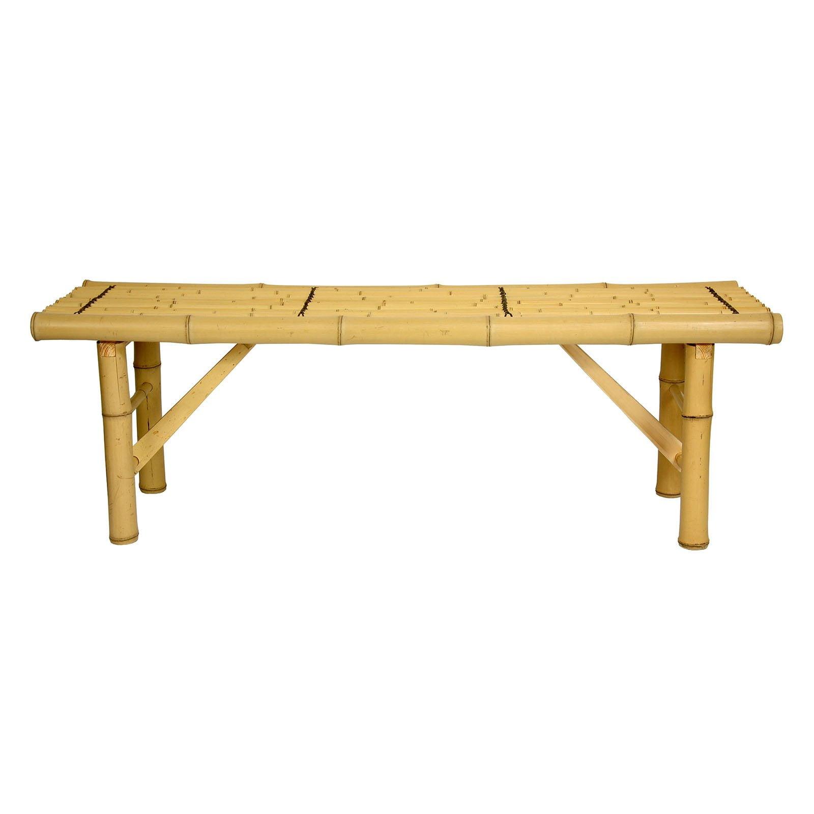 Japanese Bamboo Folding Bench - Oriental Furniture