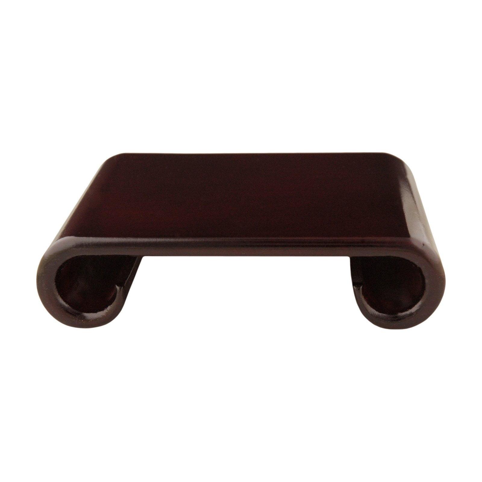 Oriental Furniture Rosewood Scroll Stand, size 8