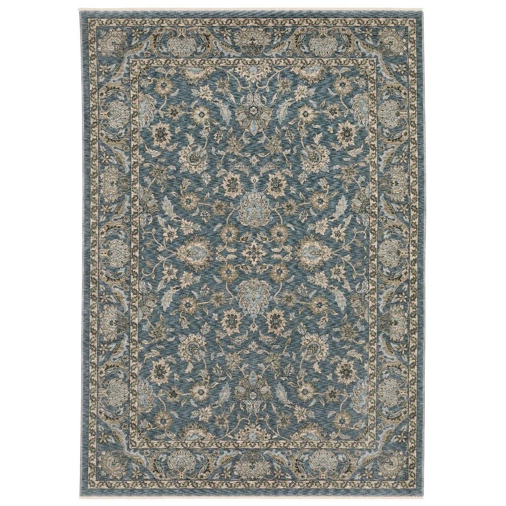Oriental Weavers Aberdeen 070H1 Blue/ Beige Indoor Area Rug - 5'3" x 7'6"