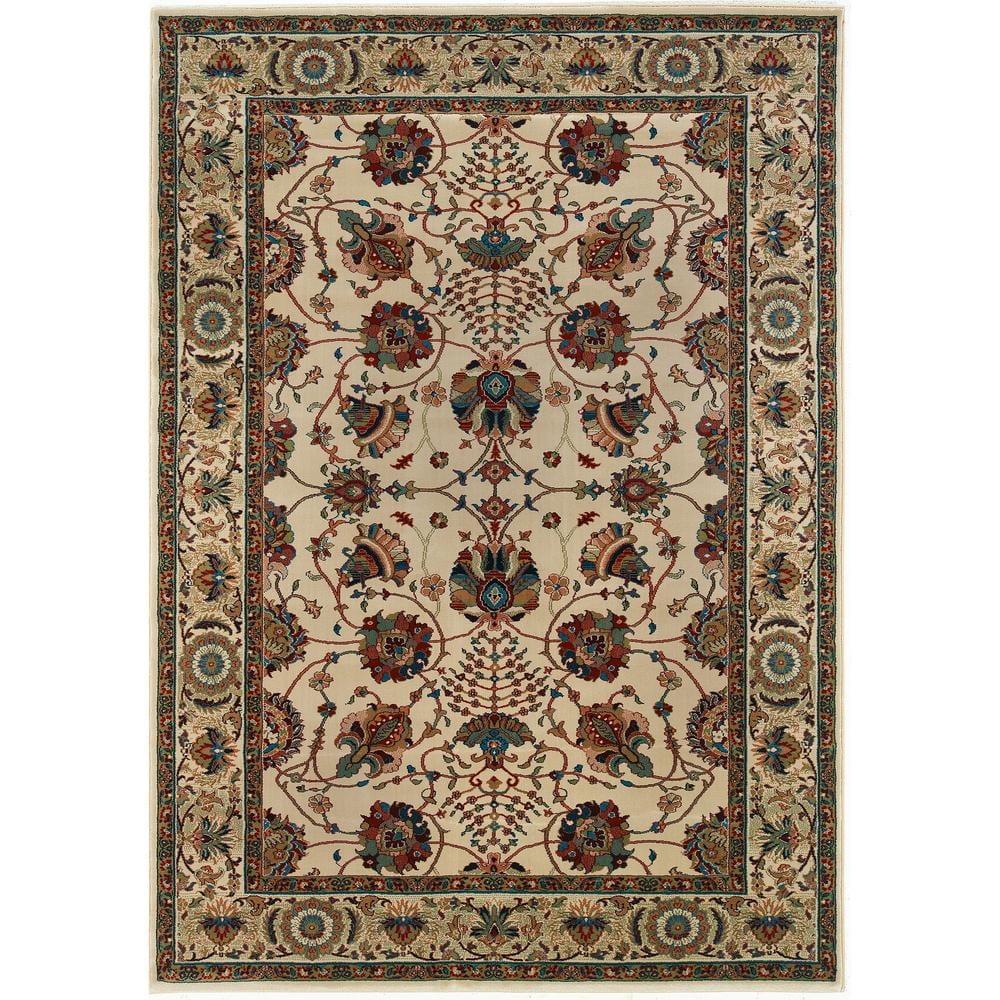 Oriental Weavers Ariana 431O3 Ivory/ Red Indoor Area Rug - 4' x 6"