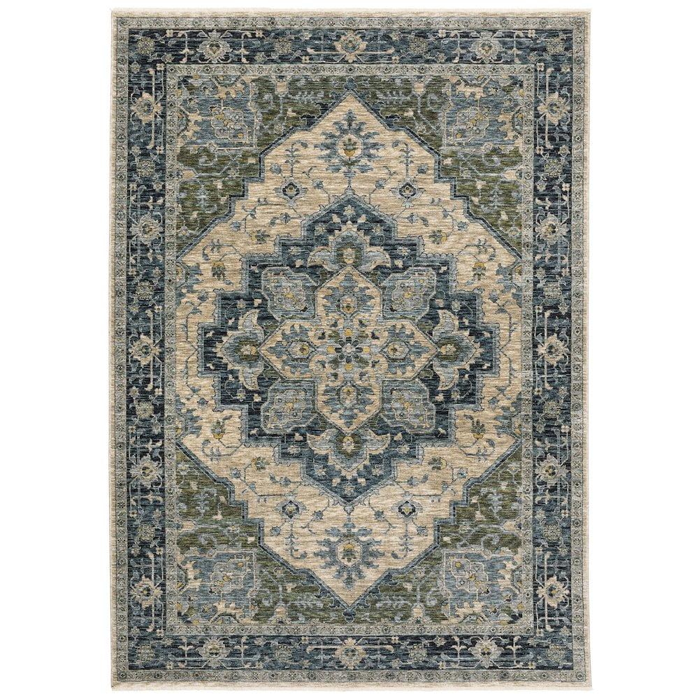 Oriental Weavers ABERDEEN Blue 5' 3 X  7' 6 Area Rug