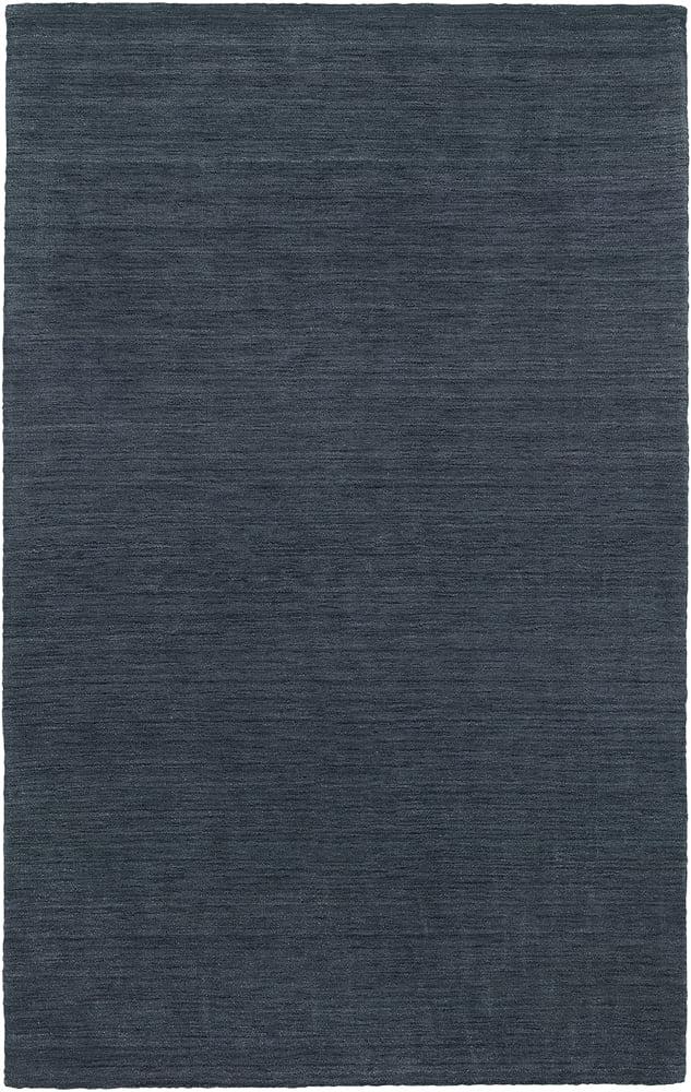 Navy Tufted Handmade Wool Oriental Runner Rug