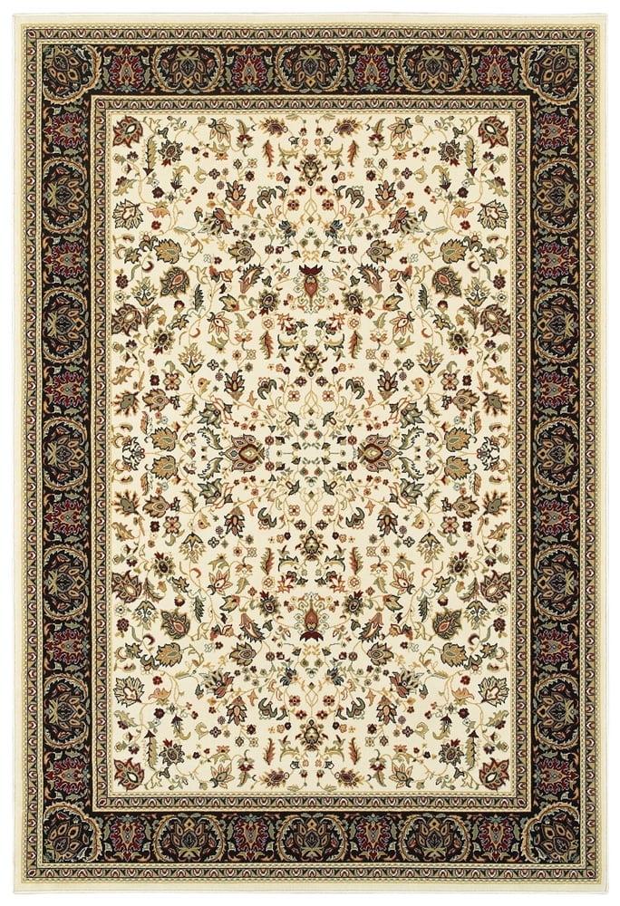 Oriental Weavers Kashan 108X1 Ivory/ Black 5'3" X 7'6" Indoor Area Rug