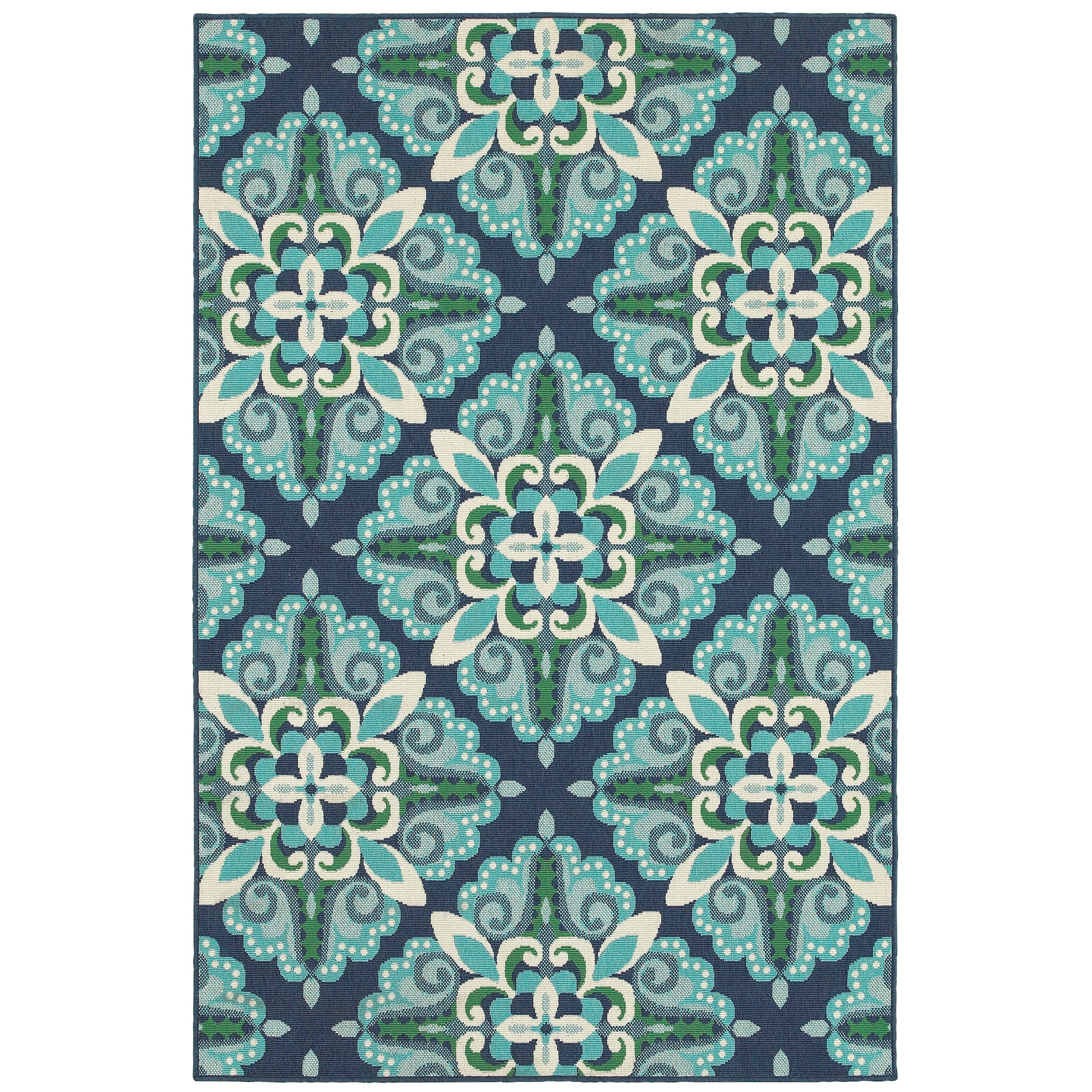 Oriental Weavers MERIDIAN Blue 5' 3 X  7' 6 Area Rug