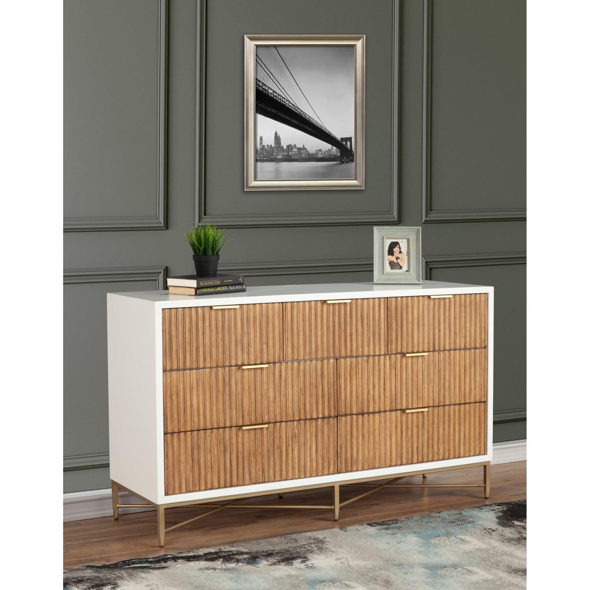 Origins by Alpine Larsen 7 Drawer Dresser in White