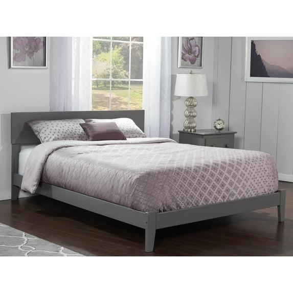 AFI Furnishings Orlando Full Traditional Bed with Open Footboard and Turbo Charger in Grey