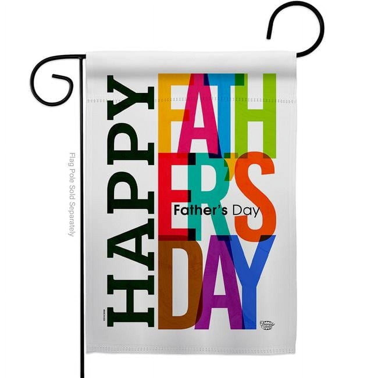 Ornament Collection G190042-BO Father Special Day Family 13 x 18.5 in. Double-Sided Decorative Vertical Garden Flags for House Decoration Banner Yard Gift