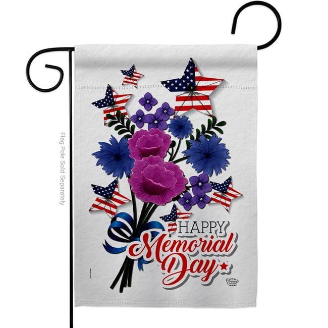 Ornament Collection Double Sided Polyester Independence Day House Flag