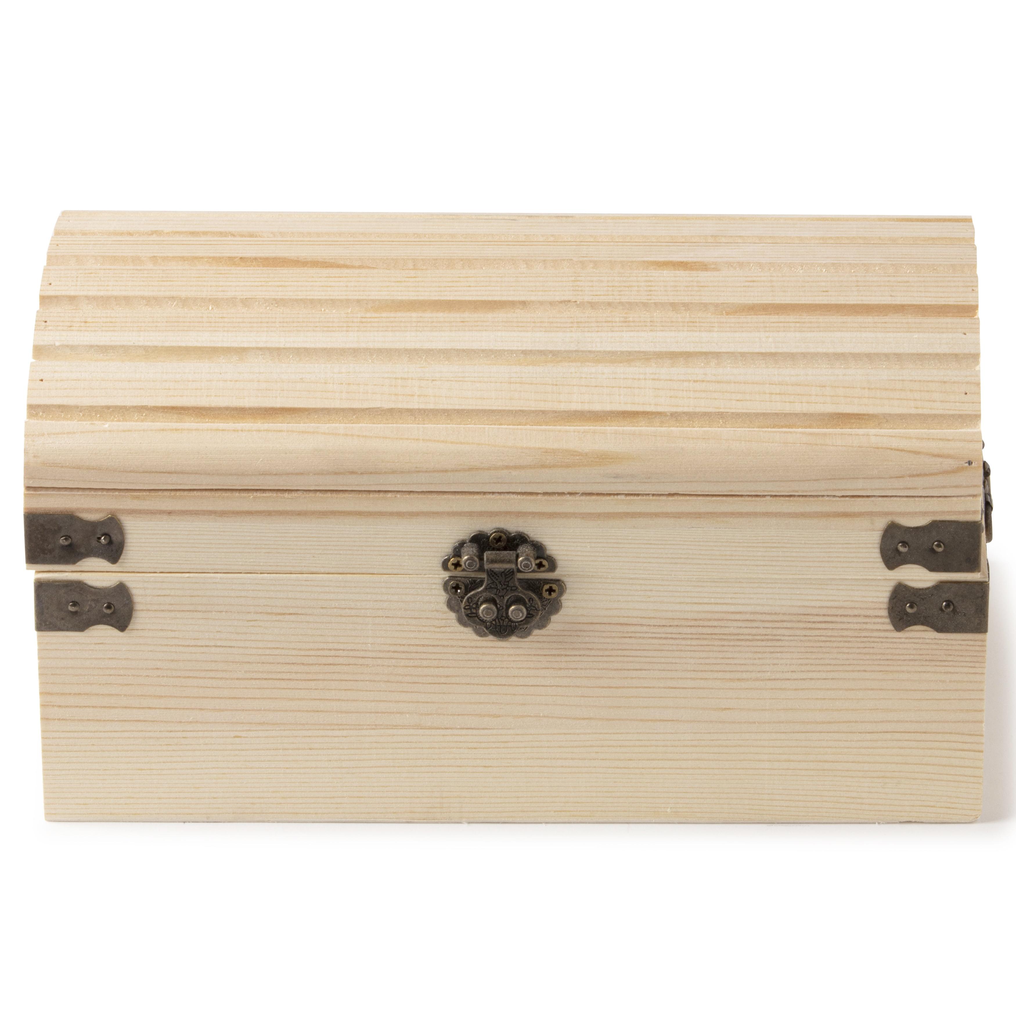 9" Ornate Wood Treasure Chest by Make Market®