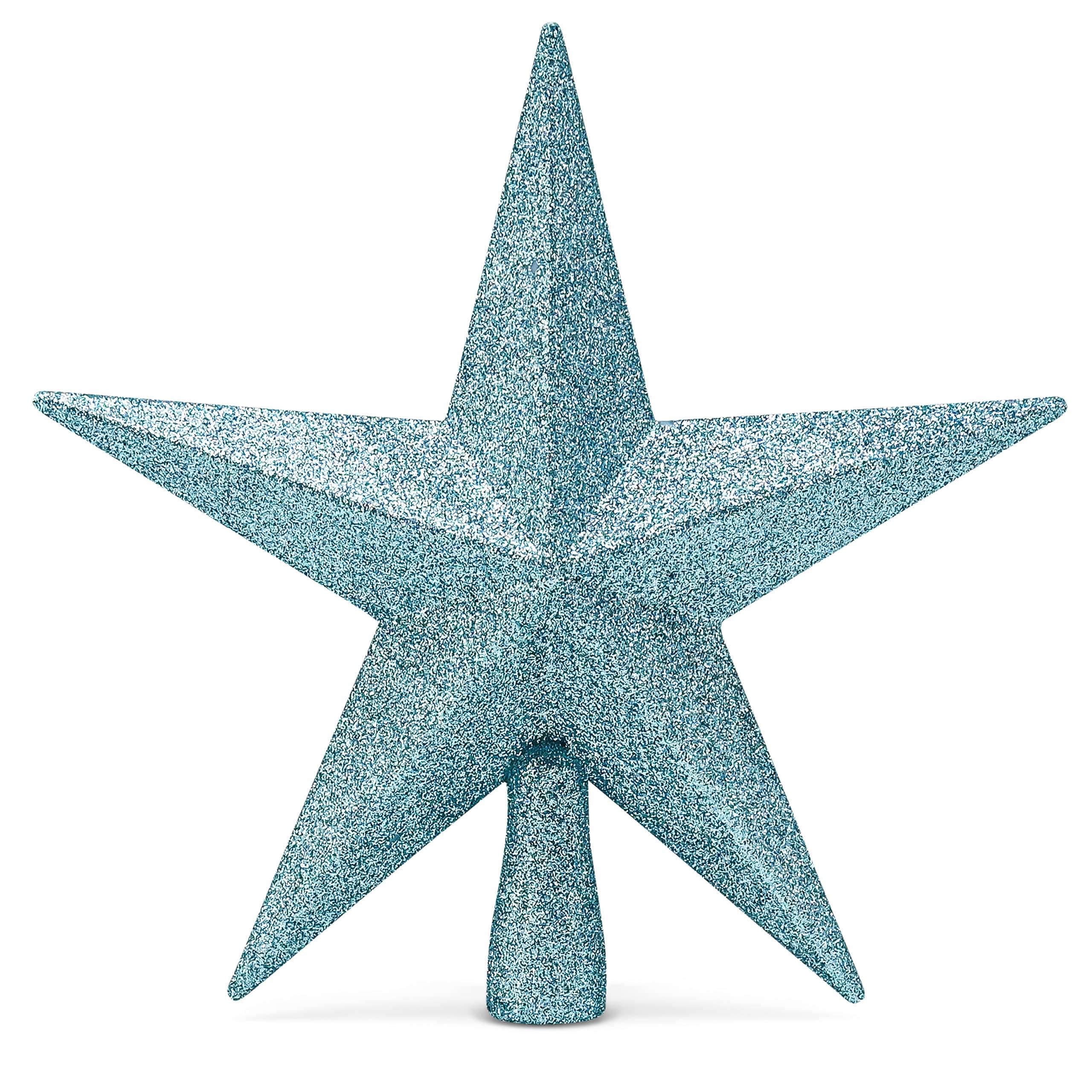 Ornativity Tiffany Blue Glitter Star Tree Topper