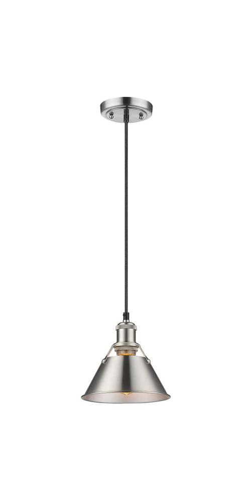 Transitional Mini Pewter Pendant with Edison Bulb Compatibility